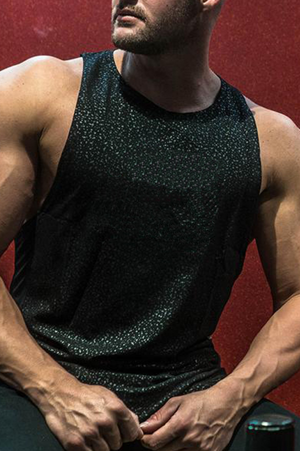 

Lovely Casual Printed Black Cotton Vest