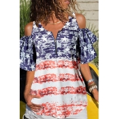 Lovely Independence Day Casual Off The Shoulder Pr