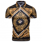 Lovely Leisure Printed Black T-shirt