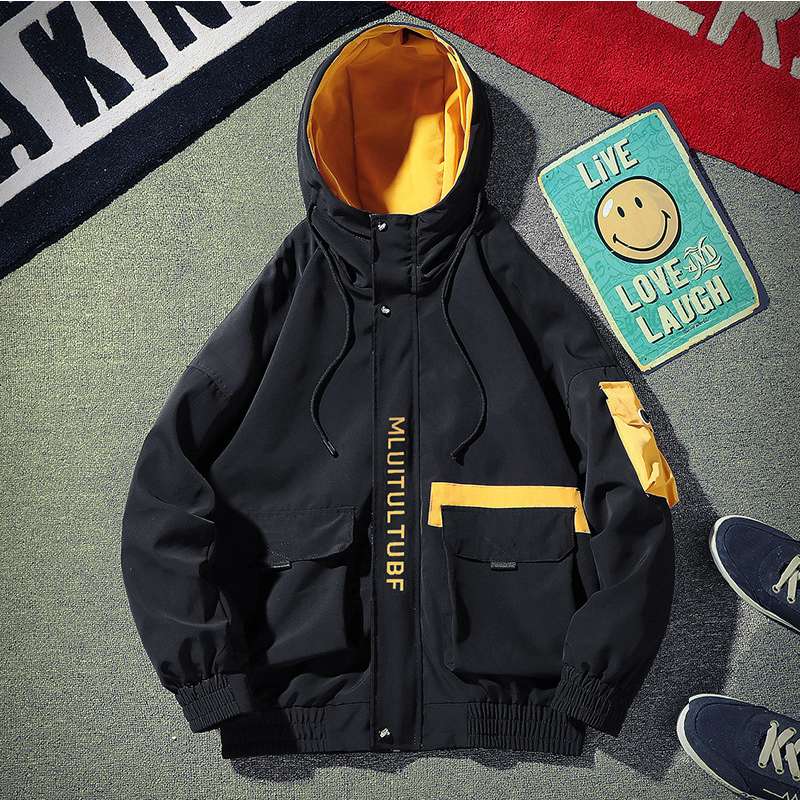 

Lovely Casual Hooded Collar Black Jacket