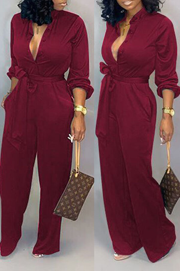 red work jumpsuit