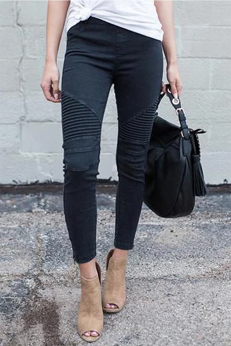 

Lovely Ready For Anything Zipper Casual Pant, Black