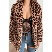 Lovely Trendy Leopard Printed Coat