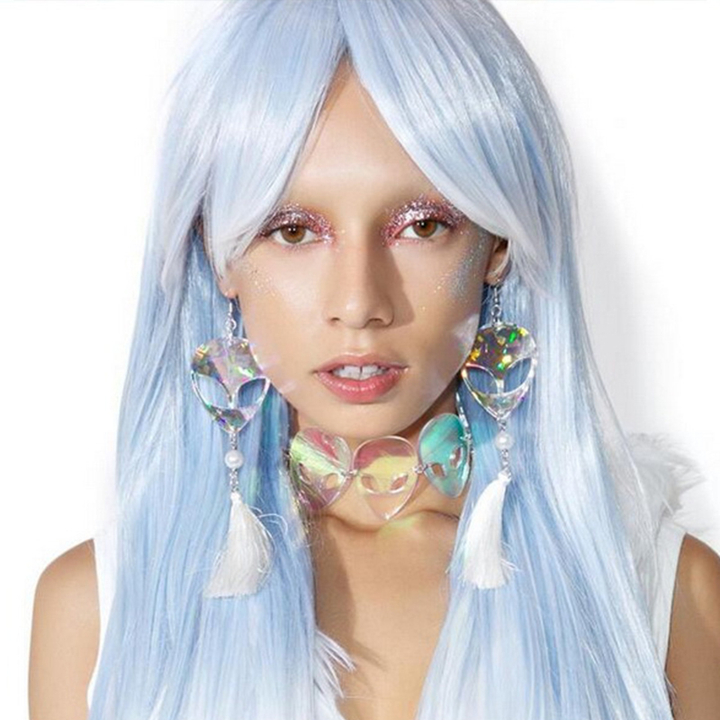 

Lovely Trendy Tassel Design Multicolor Earring, Multi