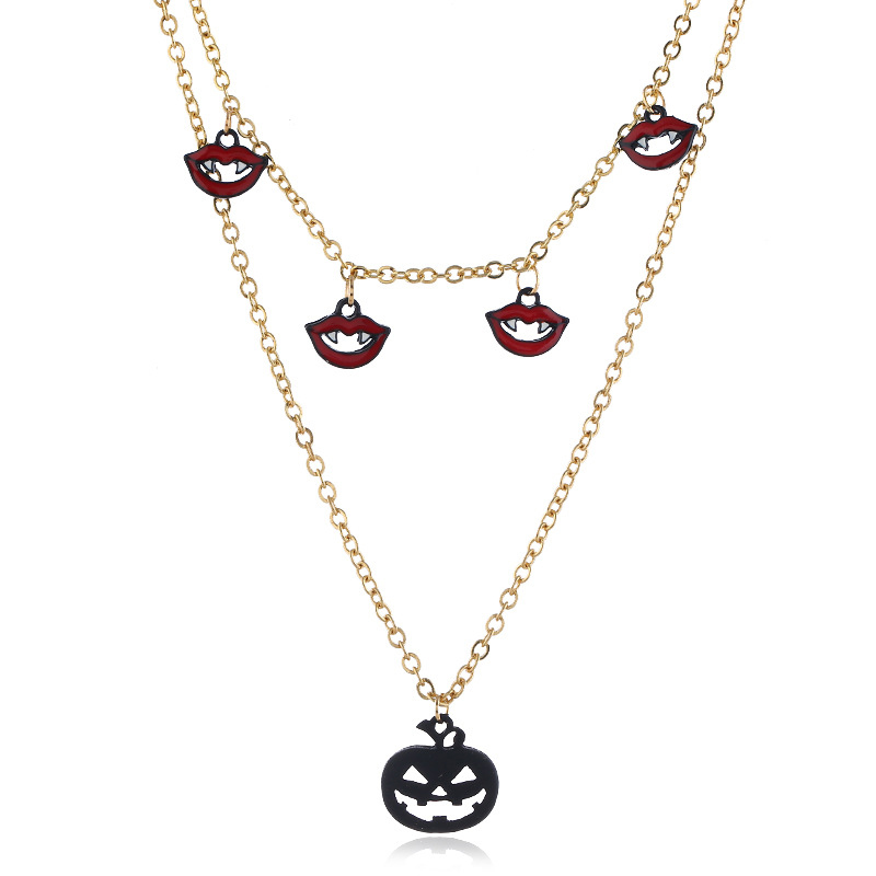 

Lovely Chic Pumpkin Gold Necklace
