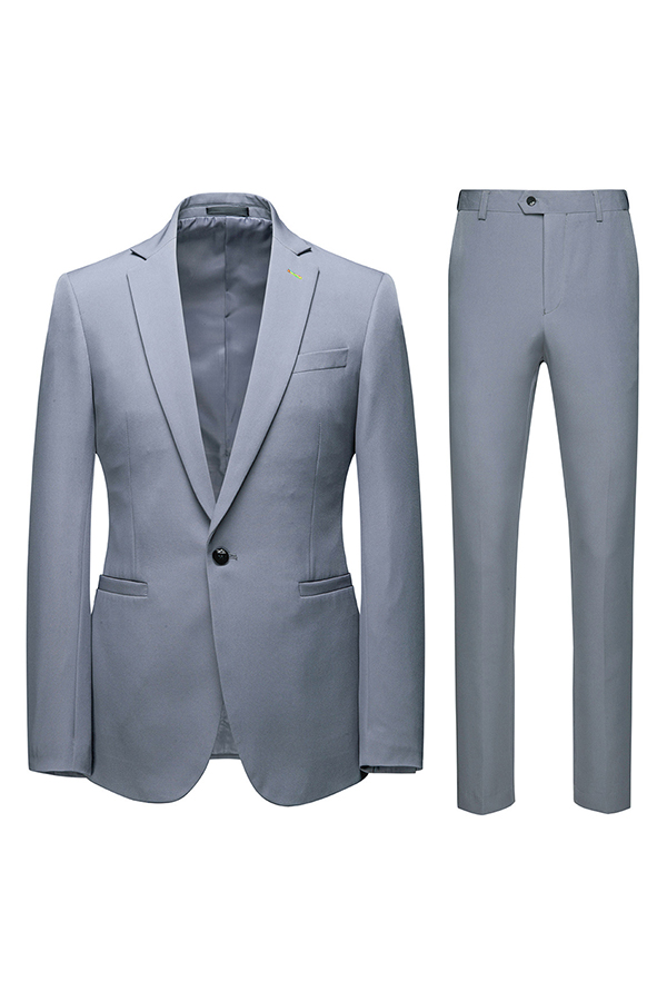 Lovely Trendy Turndown Collar Grey Two-piece Pants Set