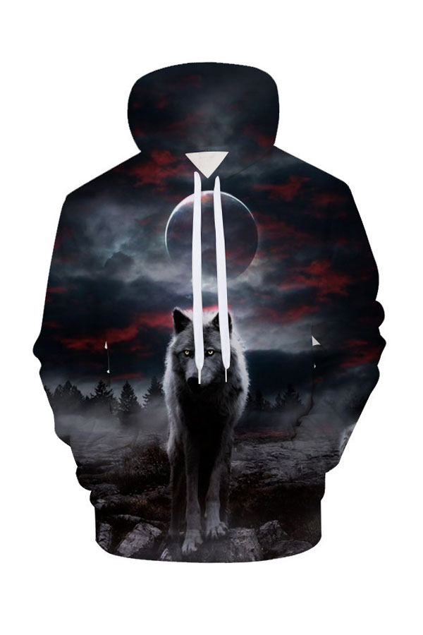 

Lovely Chic Printed Multicolor Hoodie, Multi