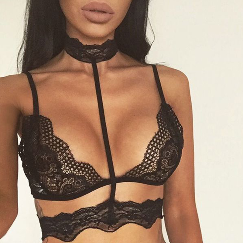 

Lovely Sexy Hollow-out Black Bra