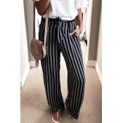 Lovely Casual Striped Pants
