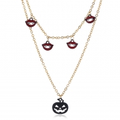 Lovely Chic Pumpkin Gold Necklace