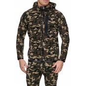 Lovely Casual Hooded Collar Green Hoodie