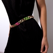 Lovely Trendy Hollow-out Multicolor Alloy Body Cha