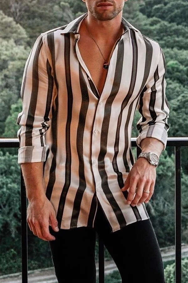 

Lovely Casual Striped Shirt, Stripe