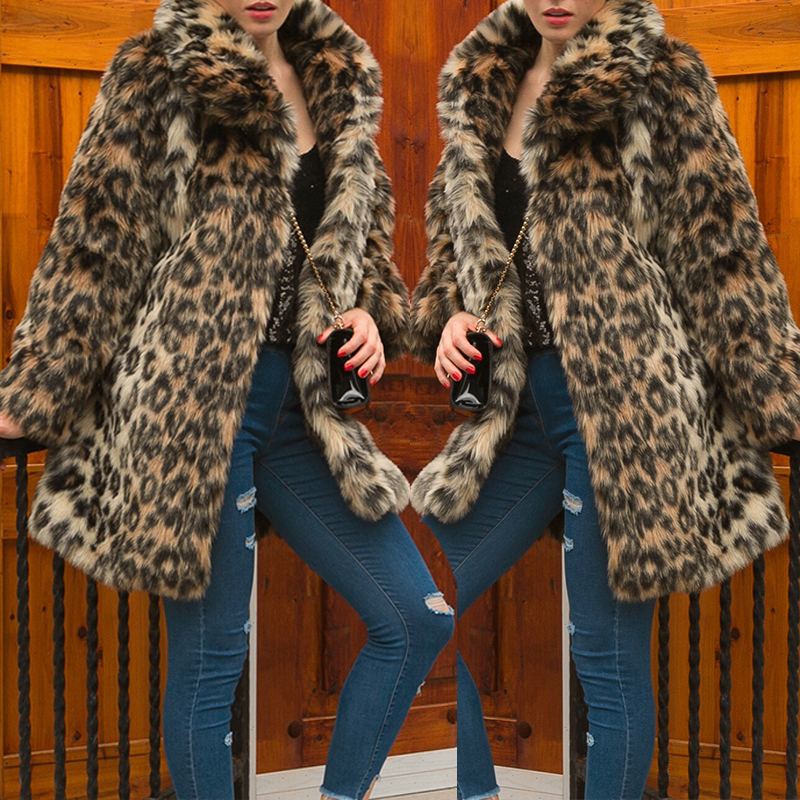 

Lovely Casual Leopard Printed Coat