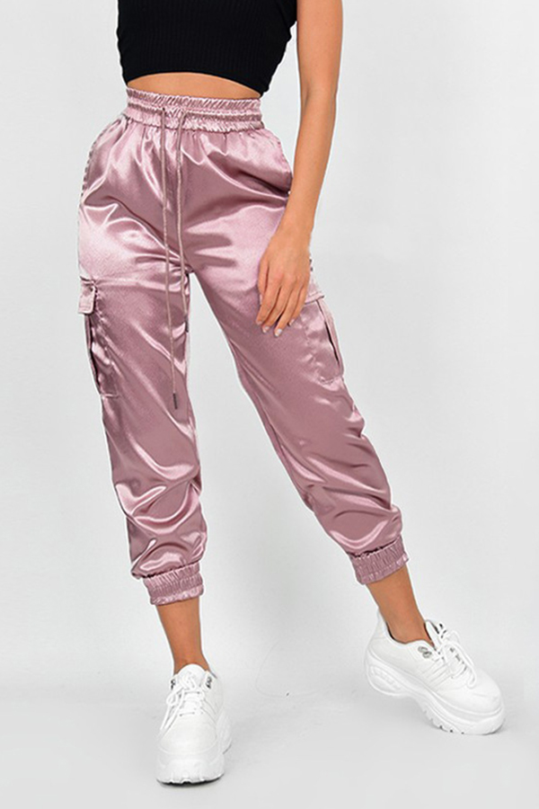 Cheap Pants Lovely Casual Drawstring Pink Pants