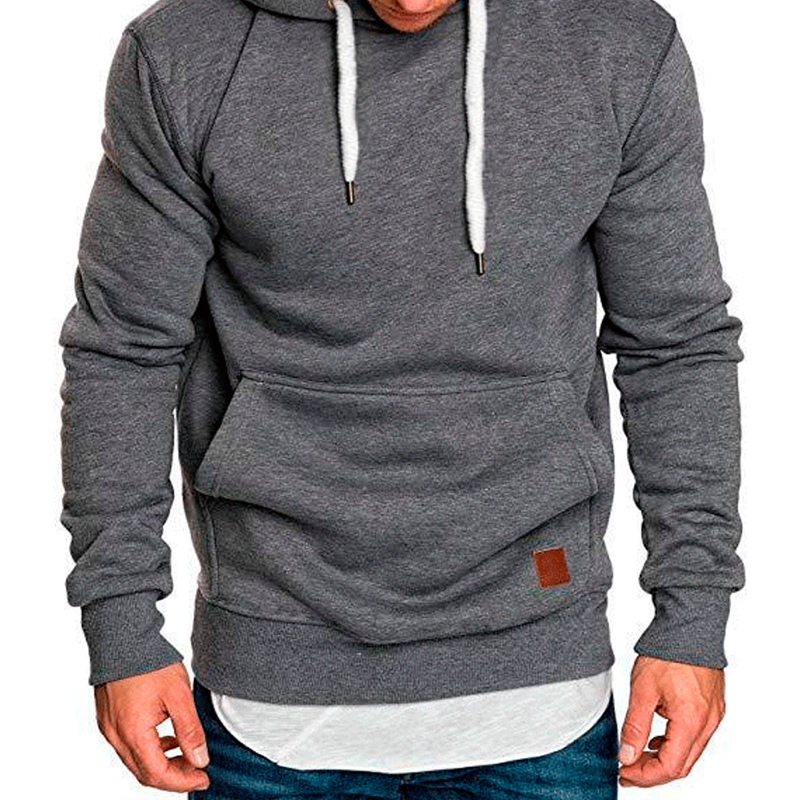 

Lovely Casual Basic Dark Grey Hoodie