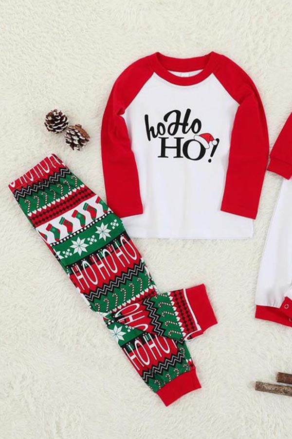 

Lovely Family Printed White Two-piece Pants Set