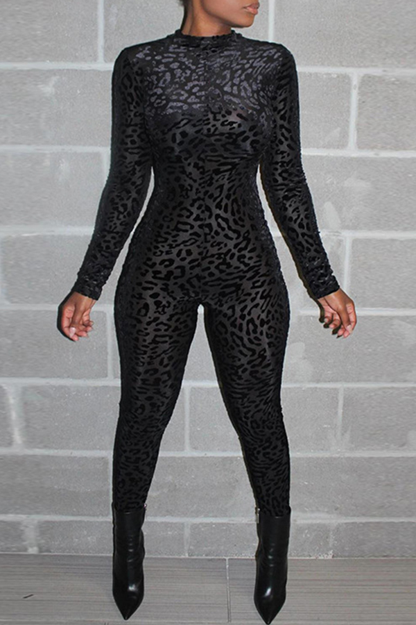 

Lovely Trendy Skinny Black One-piece Jumpsuit