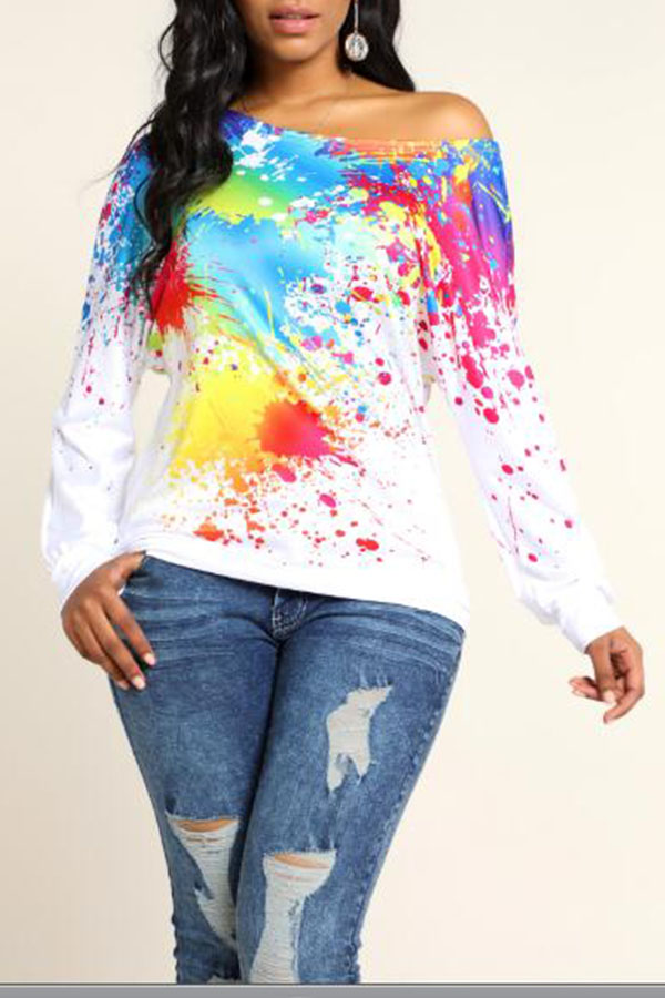 Cheap Hoodies Lovely Leisure Printed White Sweatshirt Hoodie