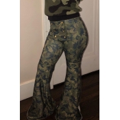 Lovely Casual Camouflage Printed Pants