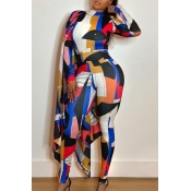 Lovely Trendy Cloak Design Multicolor One-piece Ju