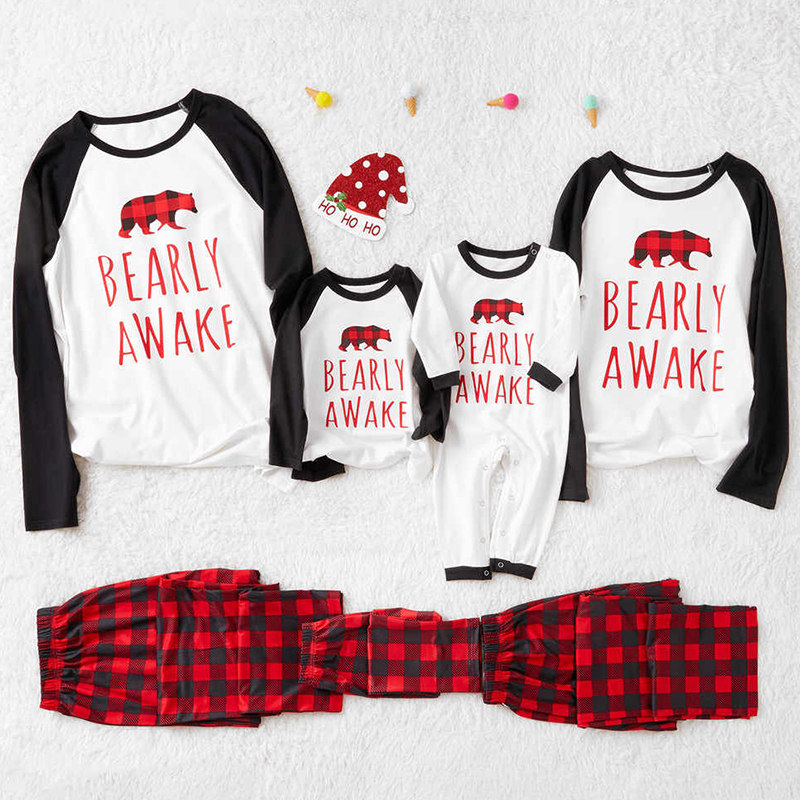 

Lovely Family Printed White Father Two-piece Pants Set