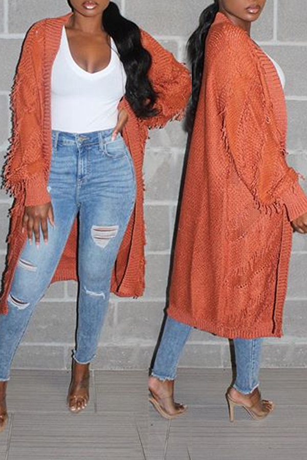 

Lovely Trendy Tassel Design Croci Cardigan