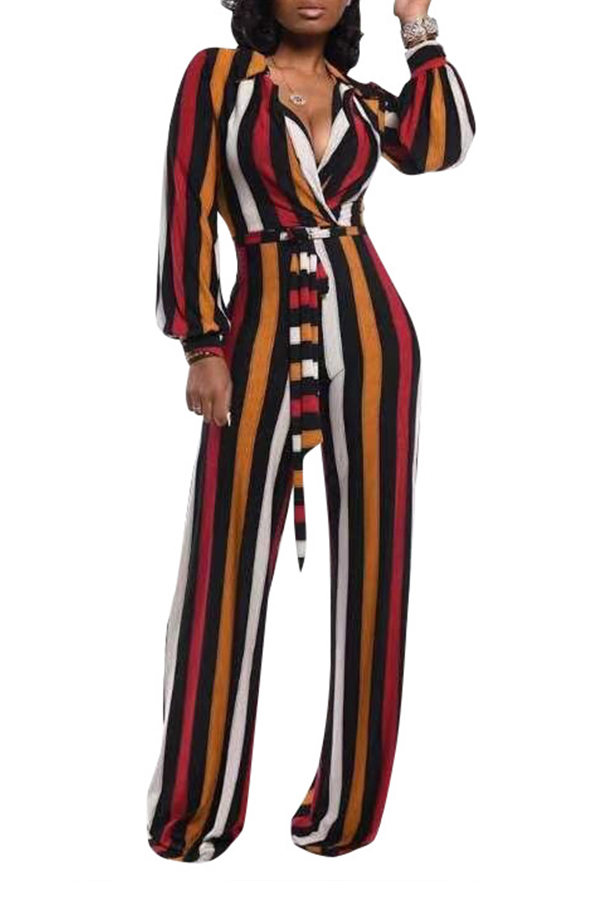 Cheap Jumpsuit Lovely Leisure Striped Multicolor One-piece Jumpsuit