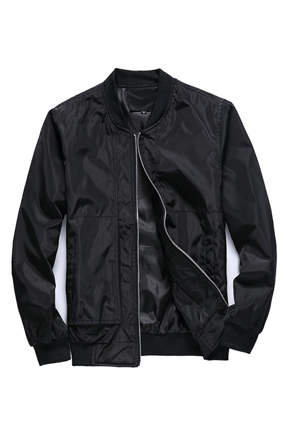 

Lovely Stylish Zipper Design Black Jacket