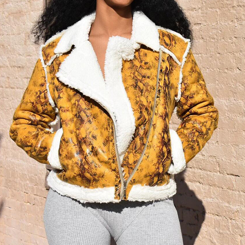 

Lovely Leisure Patchwork Yellow Winter Coat