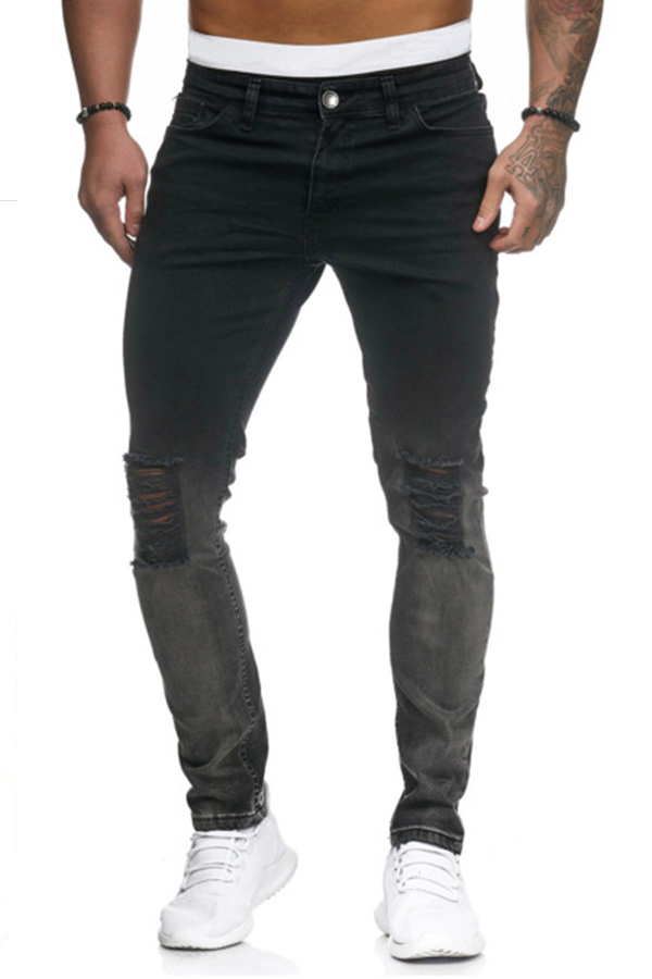 

Lovely Casual Printed Black Jeans