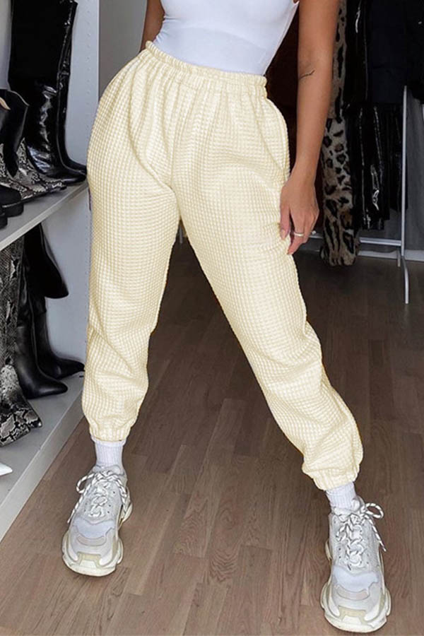 Lovely Casual Basic Apricot Pants