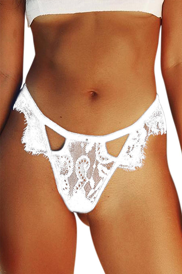 

Lovely Sexy Hollow-out White Panties