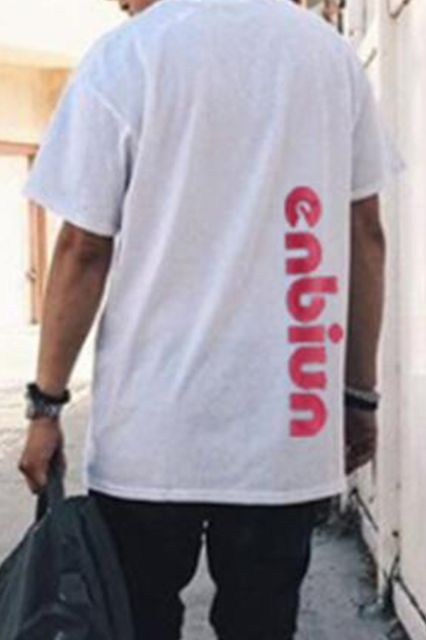 

Lovely Casual Letter White T-shirt