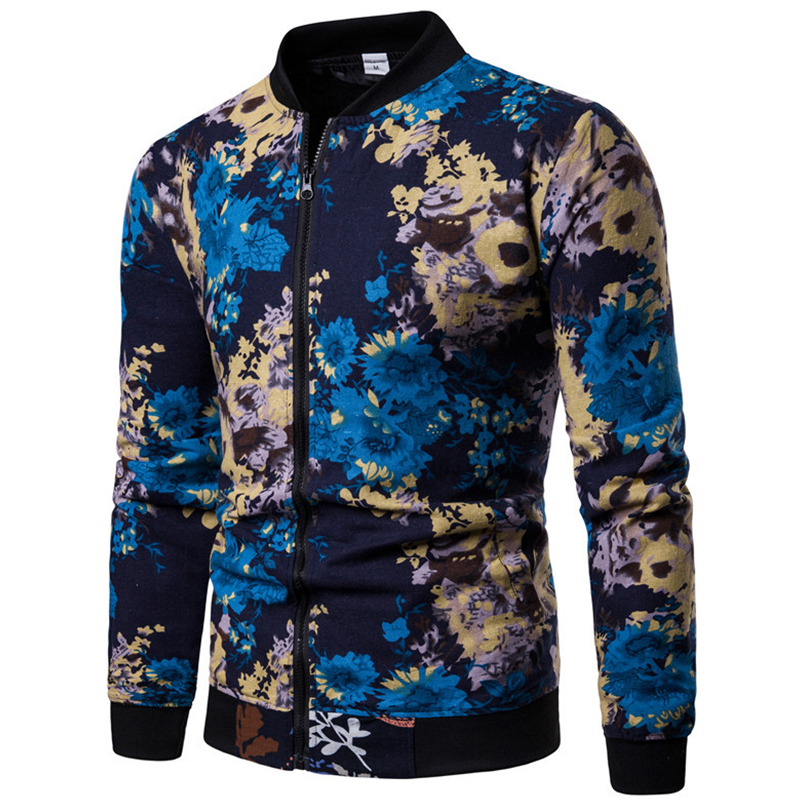 

Lovely Bohemian Printe Deep Blue Jacket