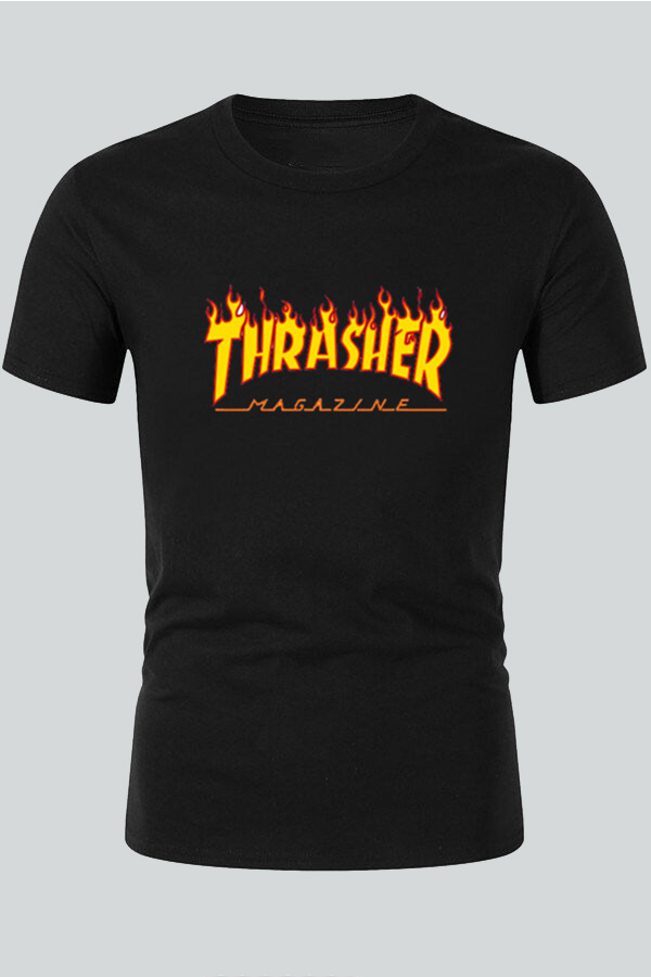 Lovely Casual Letter Print Black T-shirt