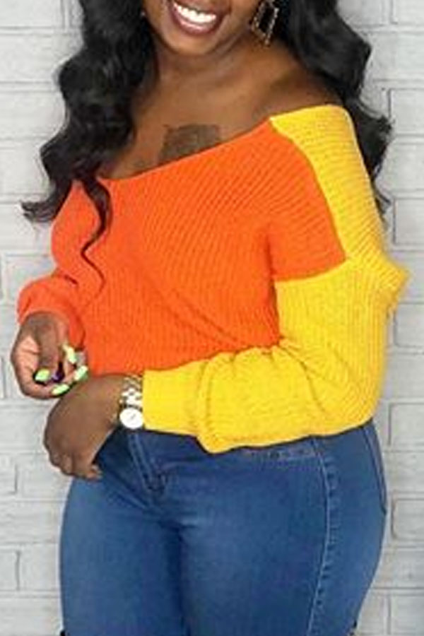 

Lovely Casual Cross-over Design Croci Sweater