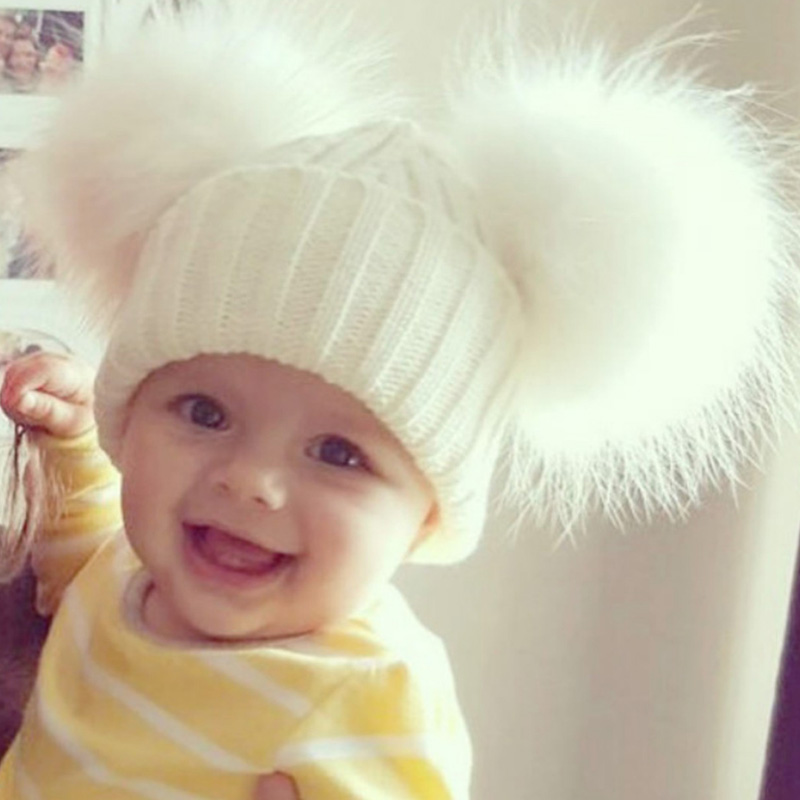 

Lovely Cute White Baby Beanie