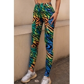 Lovely Casual Printed Multicolor Leggings