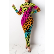 Lovely Party Leopard Printed Multicolor Ankle Leng