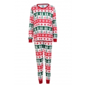 Lovely Family Printed Red Father Two-piece Pants S