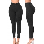 Lovely Casual Skinny Black Jeans