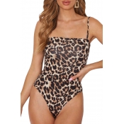 Lovely Sexy Leopard Printed Teddies