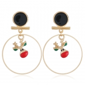 Lovely Christmas Day Gold Earring