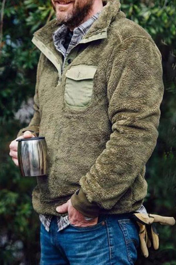 

Lovely Casual Mandarin Collar Green Hoodie