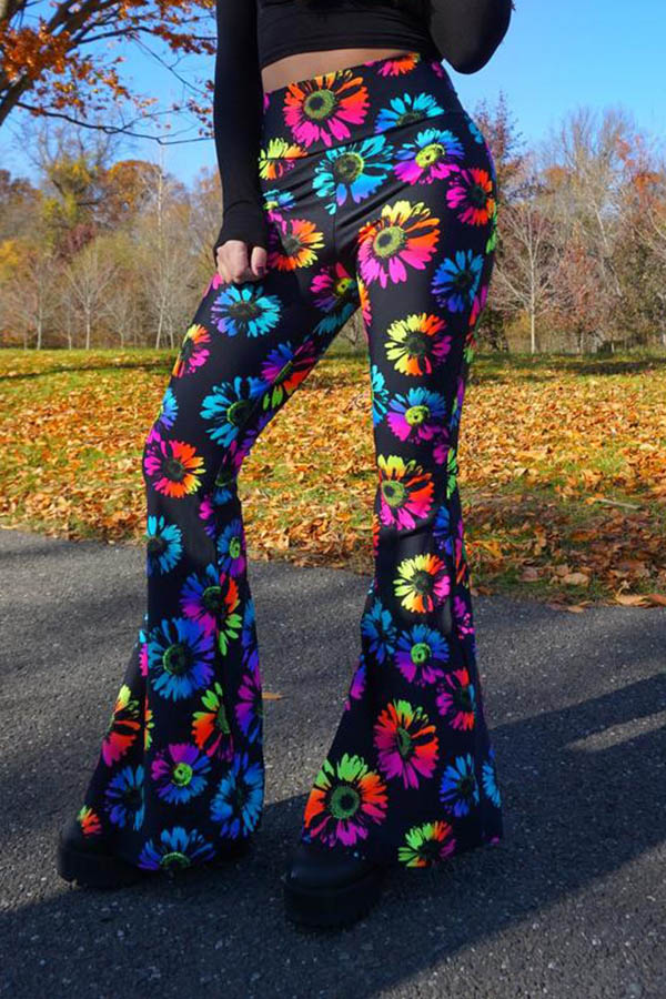 

Lovely Trendy Print Black Pants