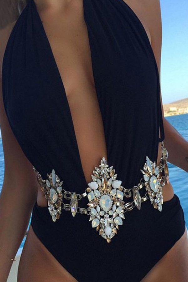 

Lovely Chic White Alloy Body Chain