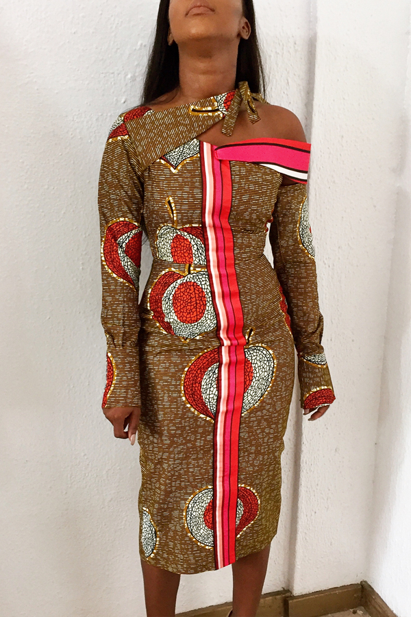 

Lovely Chic Hollow-out Multicolor Mid Calf Dress, Multi