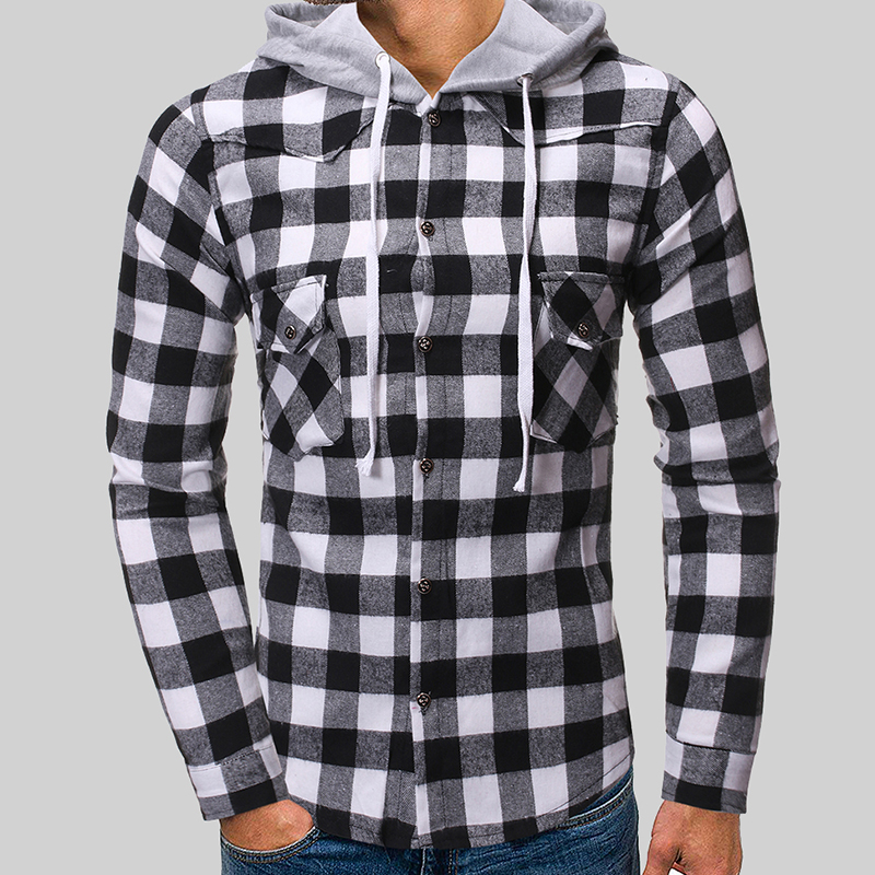 

Lovely Casual Plaid Print Black Shirt