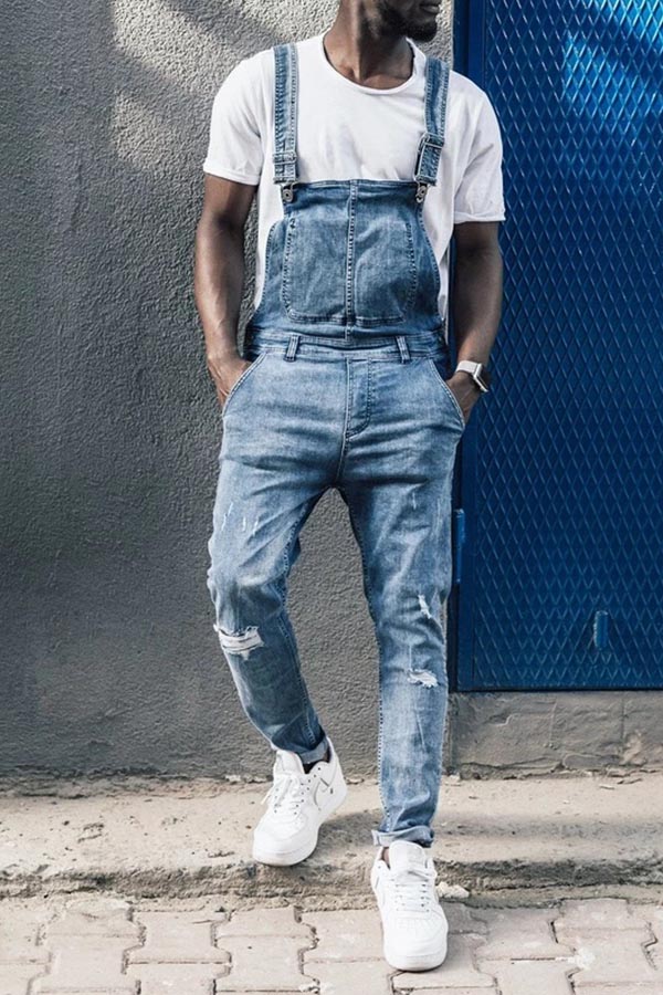 

Lovely Chic Basic Baby Blue One-piece Jumpsuit